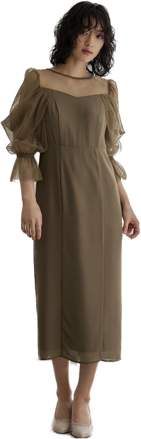 新品】FRAY.ID ベロアストレートワンピース ブラウン 0 FRAY I.D